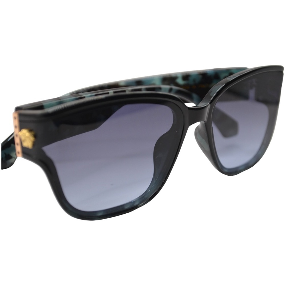 Versace Women’s Sunglasses | Black/Blue | Gray-Blue Lens | Like New (scratched) - Picture 14 of 16